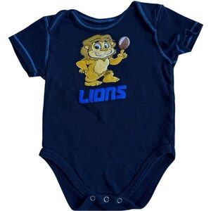 NFL Detroit Lions Navy Blue Kids Bodysuit Baby size 12M